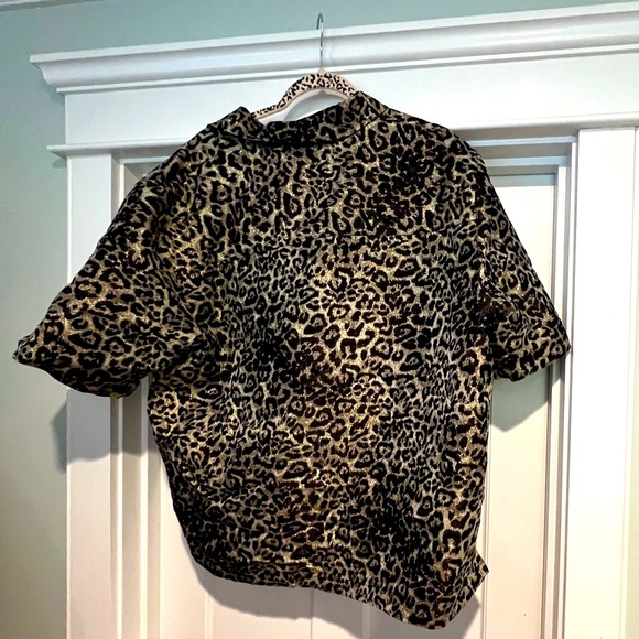 AllSaints Jemi Shirt - NWT - Sz. UK 16 - US 12 Golden Leopard ๐๐๐๐๐๐๐๐๐ - Picture 6 of 13